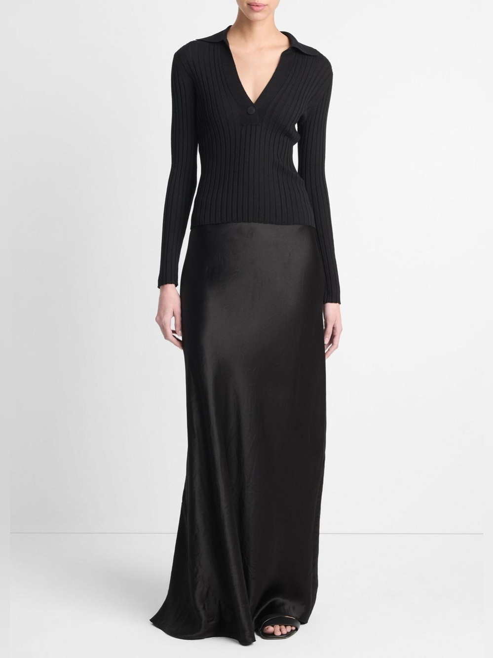 Vince Satin Maxi Skirt